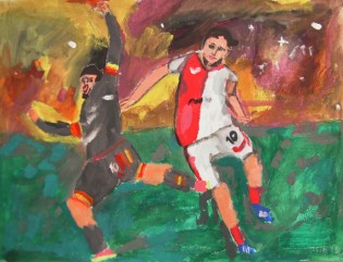 3. místo Leonard Zeman, tempera, Gymnázium Ostrava Hrabůvka