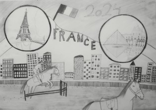 Andrea Skowronková, Ušlechtilé zvíře na ušlechtilých hrách, tužka, ZŠ a MŠ Bohuslavice