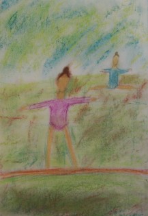 Bára Holášková, suchý pastel, 9 let, ZŠ a MŠ Tyršova Ostrava