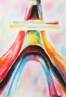 Dagmar Večeřová, suchý pastel, Wichterlovo gymnázium, Ostrava
