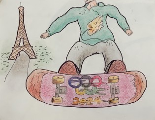 Gionata TROLESE, Skate board mon inspiration, pastelka a fix, Limoges, FRANCE