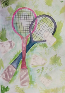 Laura Pátková, akvarel, Wichterlovo gymnázium, Ostrava