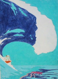 Liliana Makovcová, olejový pastel, Jazykové gymnázium Pavla Tigrida, Ostrava