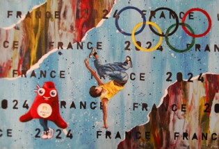 Marie Kolářová, akryl, Wichterlovo gymnázium, Ostrava