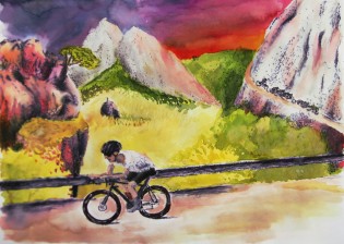 Michaela Ondrušáková, Těžký vzduch před bouří, kombinovaná technika, Wigchterlovo gymnázium, Ostrava