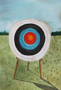 Nela Beutelová, akvarel, Jazykové gymnázium Pavla Tigrida, Ostrava