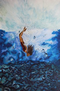 Pavlína Suchánková, Ponor, tempera, Gymnázium Fr. Živného, Bohumín