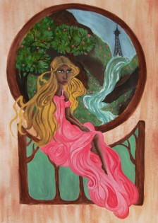 Sára Zbořilová, tempera, Jazykové gymnázium Pavla TIgrida, Ostrava