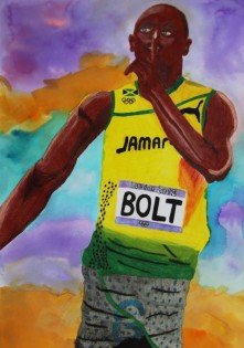 Tadeáš Čichoň, Nejlepší běžec, pastelka a akvarel, ZŠ Hlučín