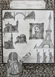 Tereza Kološová, Galerie Eiffel, tužka, Gymnázium Františka Živného, Bohumín