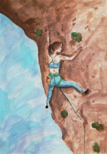 Tereza Kotásková, akvarel, Jazykové gymnázium Pavla Tigrida, Ostrava