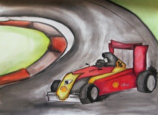 Terezie Vysloužilová, kombinovaná technika, Jazykové gymnázium Pavla Tigrida Ostrava