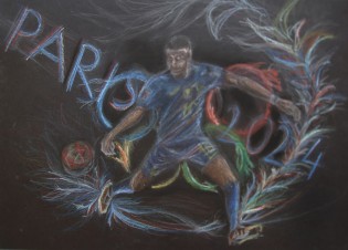 Than Dat Nguyen, suchý pastel, ZUŠ J. Valčíka, Ostrava-Poruba