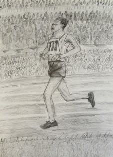 Tomáš Blažek, Velký vzor - Emil Zátopek, tužka, 11 let, ZŠ a MŠ Tyršova Ostrava