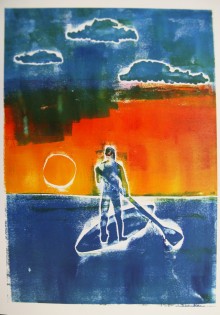 Václav Kolář, tisk z koláže, 11 let, Wichterleho gymnázium Ostrava