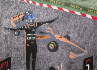 Vendula Suková, olejový pastel, Jazykové gymnázium Pavla Tigrida, Ostrava