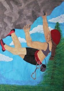 Veronika Marcolová, Přemožení výzev, tempera, Gymnázium Fr. Živného, Bohumín